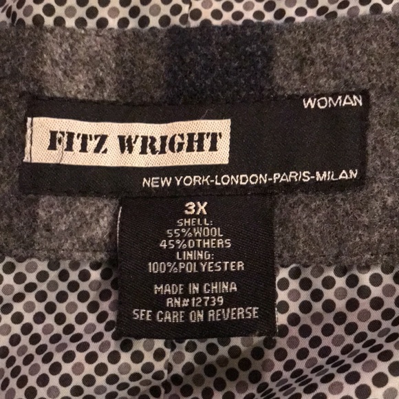 Fits Wright wool blend coat - Picture 3 of 4
